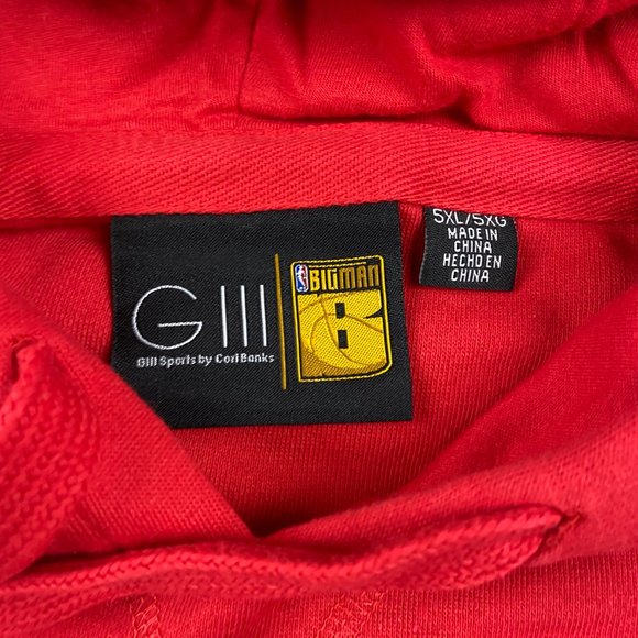 NBA Houston Rockets Embroidered Pullover Hoodie Red G-III Big Man Size 5XL - Picture 7 of 9